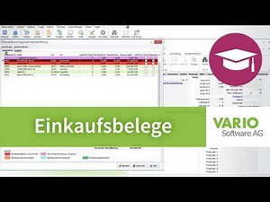 Einkauf: Bestellungen, Eingangslieferscheine & Co. in der VARIO 8 Warenwirtschaft | Tutorial