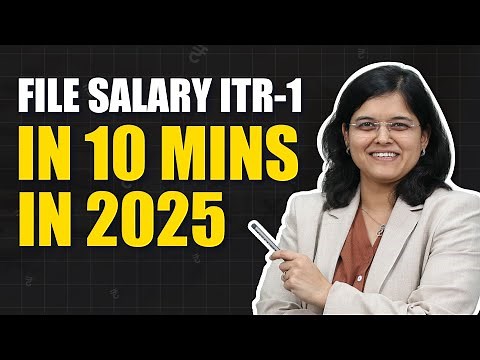 File Salary ITR 1 in 10 mins | 2025 | CA Rachana Ranade