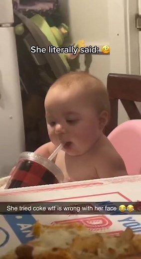 She tried coke and I don’t think she liked it 😂 🎥 @Kali Young85 #ladbible #fyp #foryoupage #🥴 #babys #coke