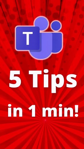 5 Microsoft Teams Tips and Tricks in 1 min! #microsoft #microsoftteams #msteams #msteamstips #tips #tipsandtricks #fyp