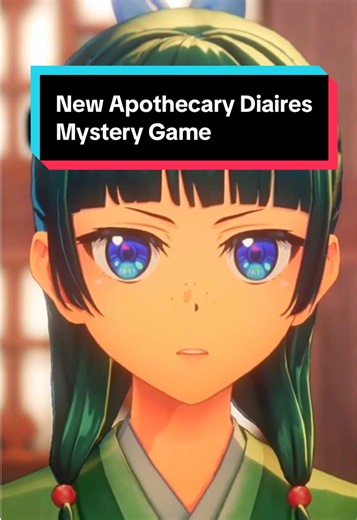 The Apothecary Diaries Game is like the Ace Attorney Games! The Apothecary Diaries: The False Imperial Brother is a new mystery adventure game with a completely original story written by series author Natsu Hyuuga! You’ll play as Maomao as Jinshi tasks her with investigating the mysterious “Five Mysteries” of the rear palace, including a faceless eunuch, a storehouse that wails every night, and garments that suddenly turn deep red. Then, strange incidents start appearing throughout the capital,