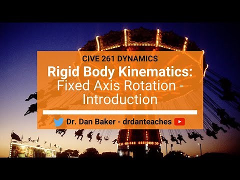 Dynamics: Rigid Body Motion - Fixed Axis Rotation Introduction