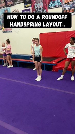 If you’re unsure about how a roundoff handspring layout should look here is a video that can help with that.. Having a solid layout will help with your twist when you start a full or double. #tyflipzz #tream #cheerleader #cheerleading #gymnastics #tumbling #keepgoing #neverforget #reel #believe | TyFlipzz