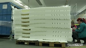 Traumnacht Gelschaum-Topper mit Klimaband und Gel-Aktiv-Kaltschaum, 100 x 200 cm, weiß, Öko-Tex zertifiziert, produziert nach deutschem Qualitätsstandard