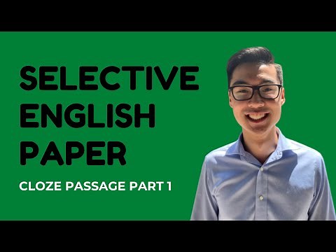 Reading Cloze Passage Analysis PART 1 - NSW Selective Test