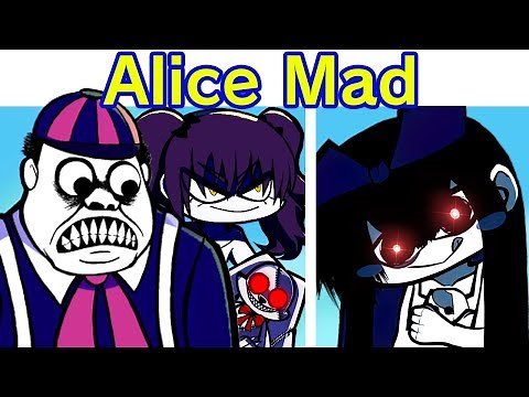 Friday Night Funkin' Alice Mad & Hopeless DEMO + Cutscenes (FNF Mod) (Alice In Wonderland/Horror)