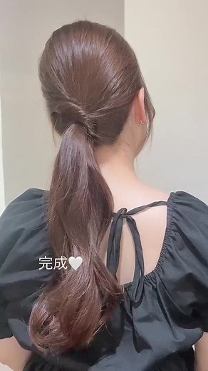 簡単ひとつ結びアレンジ動画🖤
