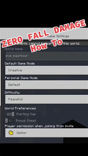 Zero Fall Damage: How To