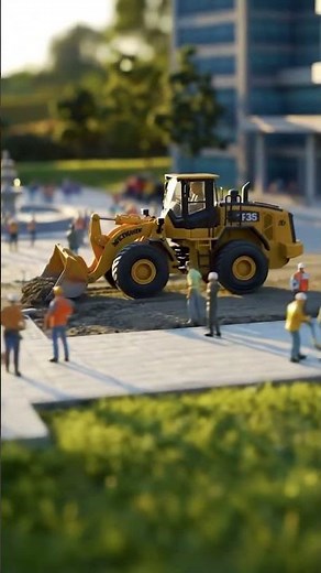 🚧 Powerhouse! RC Wheel Loader in Action at Miniature Construction Site! 🚜