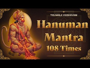Hanuman Mantra 108 Times | Powerful Chant for Strength, Protection, Courage & Divine Energy