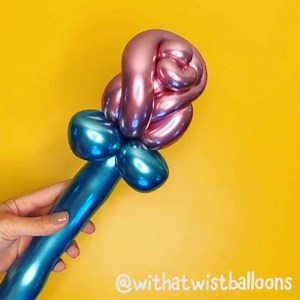 Valentine’s Day is right around the corner. 😍 Impress your special someone by making them a long stem rose out of balloons. 🌹 Single? Make one for yourself. 🤓🤣 #selfloveisimportant 😘 | With a Twist Balloon Creations