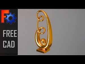 Using Blend Curve And Pipe Shell To Create A Sculpture In FreeCad