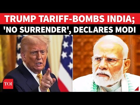 'No Compromise': India FIRES Back At Trump; Modi's Roaring Response As 50% Tariffs Take Effect