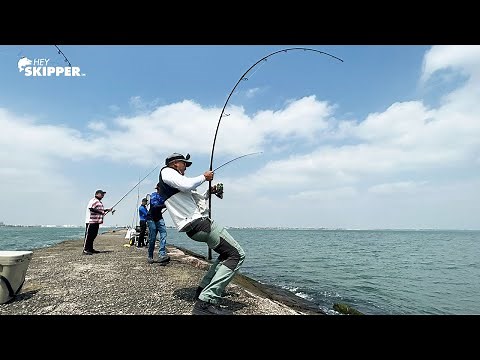 MOST EXTREME Jetty Fishing Action! | I’m Scared of These HUGE FISH | Texas Jetty Fishing