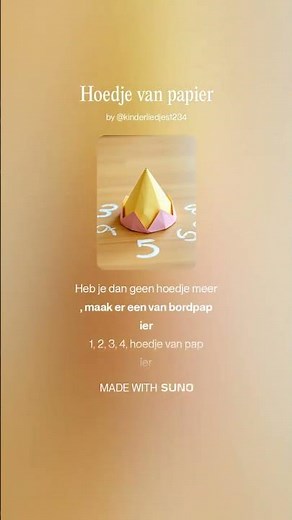 Kinderliedjes1234 - Hoedje van papier