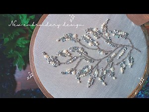 Hand embroidery beads work design✨beads embroidery design✨ tambour embroidery