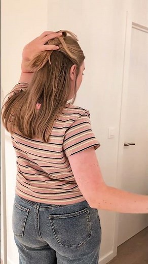 Haarclip tutorial 👱‍♀️ #hairstyle #hairclip