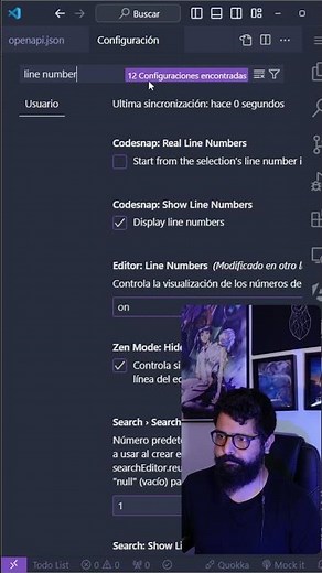 Mostrar números de línea en VSCode - #programacionenespañol