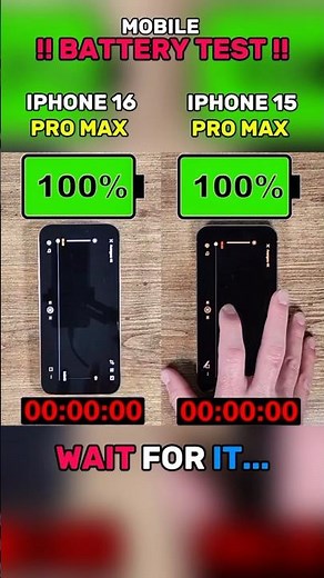 ⚡☠️😱IPHONE 16 PRO VS IPHONE 15 PRO MAX BATTERY TEST!!