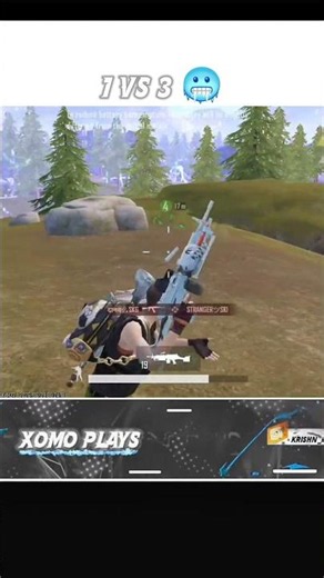 1vs3 Clutch 🥶 XoMo Plays🔥 #bgmi #shorts