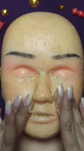 ASMR Skincare on Mannequin 🎭✨ | Face Scrub & Relaxing Massage | No Talking