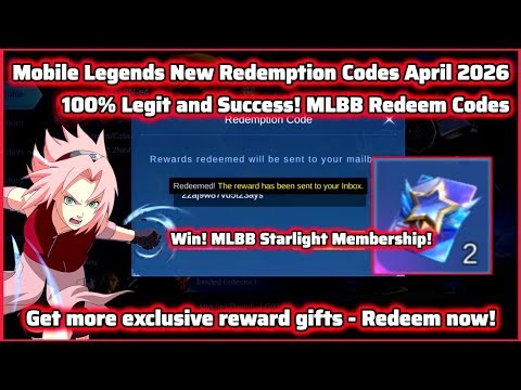 Mobile Legends New Redeem Codes April 16, 2026 - MLBB Redeem Codes + Free Starlight Card for legit