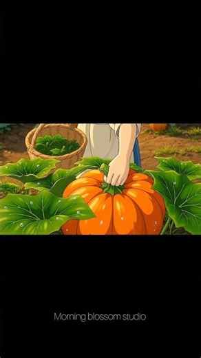 Golden Harvest Day 🌾 Peaceful Village Life |#shortvideo #ghibliart #animation #peacefulvibes #shorts