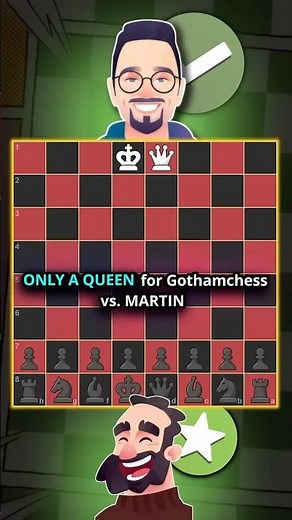 Gothamchess with ONLY a Queen vs Martin Bot! Can he WIN?!