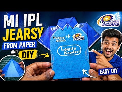 Making a paper t-shirt | Diy MI jearsy making from paper | Origami paper crafts #papercraft