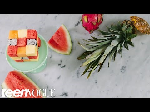 How to Make a Rubik’s Cube Fruit Salad | Sweet Tooth | Teen Vogue