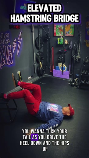 ⚡️Elevated Single Leg Hamstring Bridge⚡️ #empowerinccoaching #fitnesssimplified