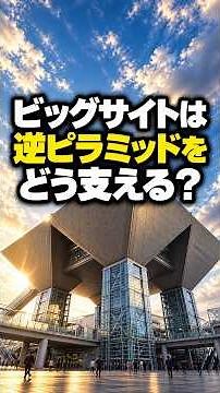 東京ビッグサイトの逆ピラミッド、中は「3階建て」だった