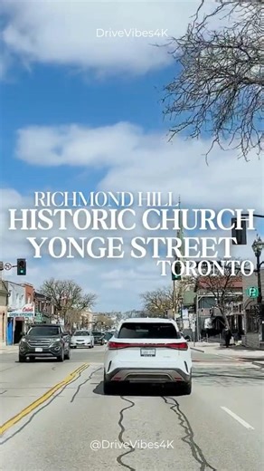 Driving Yonge Street | A Historic Church in Richmond Hill #shorts #driving #toronto