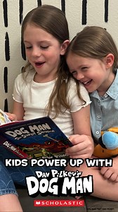 The word is out: KIDS DIG DOG MAN! Show us how your kids power up with Dav Pilkey’s new Dog Man: The Scarlet Shedder by tagging #YearofDogMan | Dog Man Books