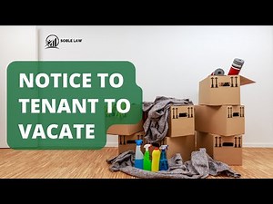 Landlord Notice To Tenant To Vacate