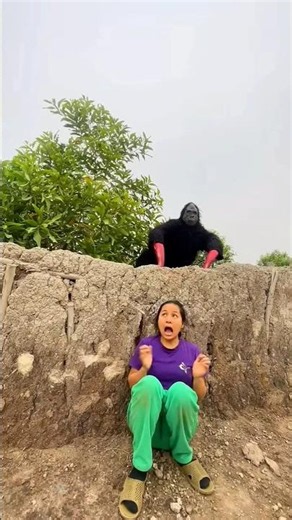 2 Ferocious Gorilla Monsters Attack 2 Beautifu
