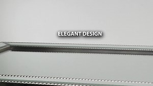 Deco Mirror 16 in. W x 26 in. H x 5 in. D Framed Single Door Recessed Metro Beaded Bathroom Medicine Cabinet in Silver 6297