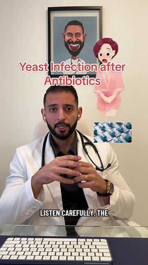 Yeast infection after antibiotic use is very common. Fluconazole an antifungal medication can help to quickly get rid of this infection and getting you back to normal! #doctor #medical