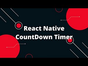 React Native CountDown Timer