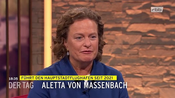 DER TAG in Berlin & Brandenburg: Aletta von Massenbach – CEO des Flughafens BER