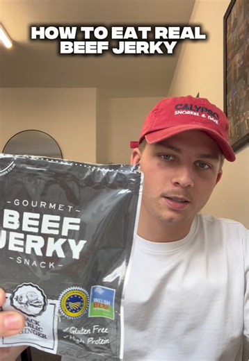 Think you’re eating jerky right? Maybe… maybe not. Here’s how to get the full flavour hit from every piece of our Welsh Beef Jerky. Try this next time and thank us later. #GetJerky #JerkyHowTo #SnackSmart #WelshFood #ProteinSnacks