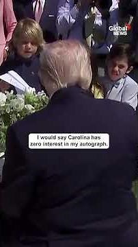 Trump signs autographs, rants to children at White House Easter event about Biden using autopen