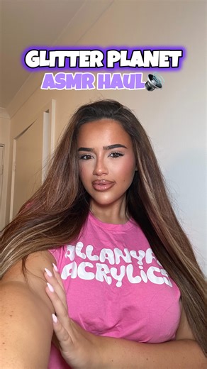 Allanyas Acrylics on Instagram: "Glitter Planet 𝗔𝗦𝗠𝗥 unboxing 🔊 An out of this world haul if you ask me 💫💫 Cannot WAIT to get my hands on these goodies and create some art! Video includes - 🪐Super gloss topcoat 🪐Colour pop gel collection 🪐Cosmic Liner 🪐Ombre way 🪐Infinity liner 🪐Astro shader 🪐Mixing station guide 🪐2x glitters Luckily for you I have a cheeky discount code ‘ALLANYA’ for you all to use if you see anything you’d like to try! #asmrunboxing #asmrhaul #glitterplanet #nai