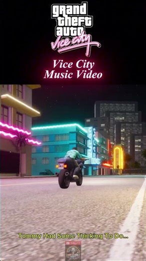Tommy.. Lost In Thought 🎵#vicecity #gtavicecity #shorts #gaming #rockstargames #musicvideo #gta #fyp