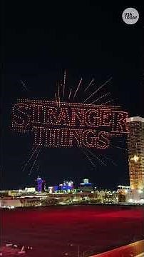 Watch 'Stranger Things' drone show lights up Las Vegas