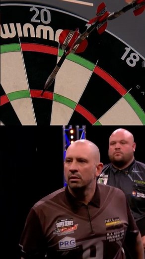 A TRIPLE ROBIN HOOD!?!😱🎯 #trickshots #darts #foryou #insane