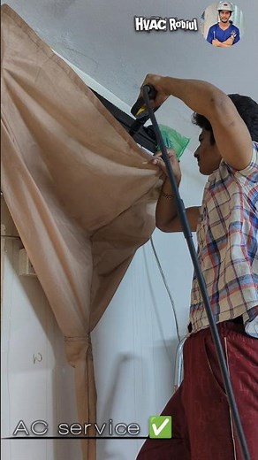 AC Cleaning Process | Deep Cleaning Split AC 🔧❄️