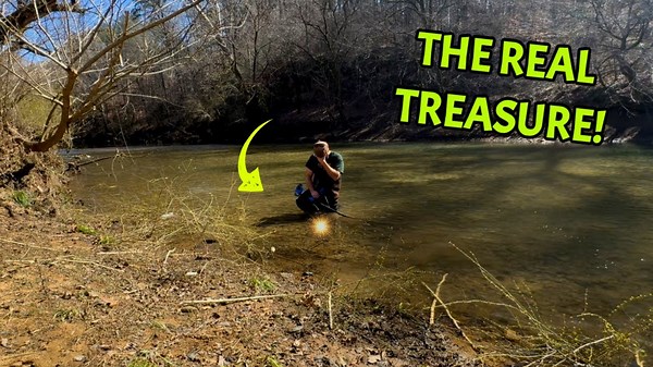 BIGGEST Discovery YET - River Treasure hunter Metal Detecting Ghost Town's Riverbed!
