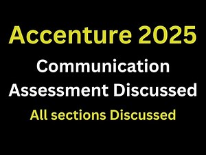 Accenture Communication Assessment 2025 | All sections explained, Pattern, sample answer discussed