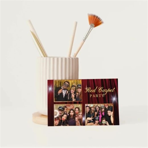 Red Carpet Photo Booth Overlay, Gala Party Template (canva Editable) - Etsy